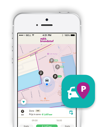 Parkeren met MKB Brandstof app