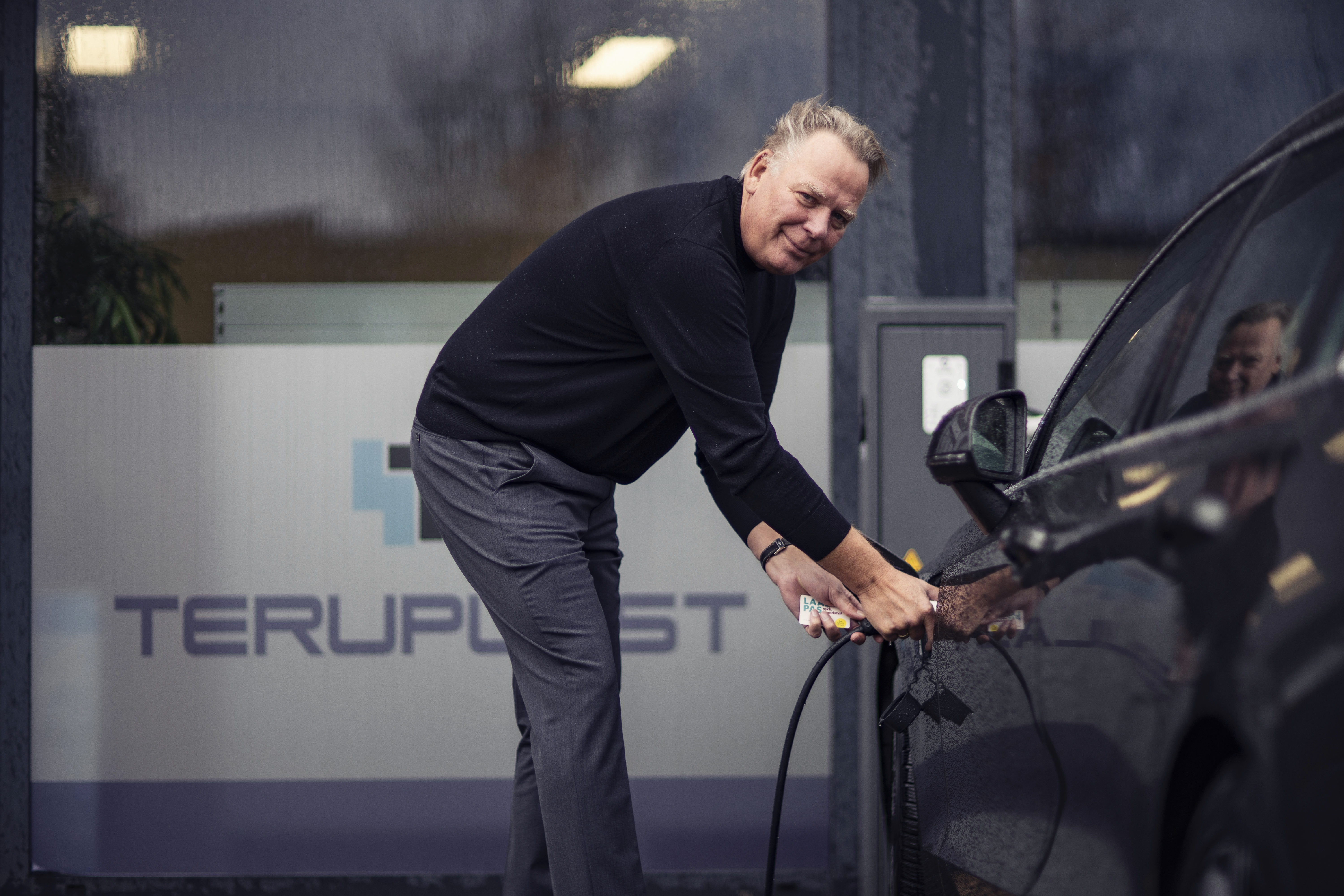 Peter van Teruplast met laadpas