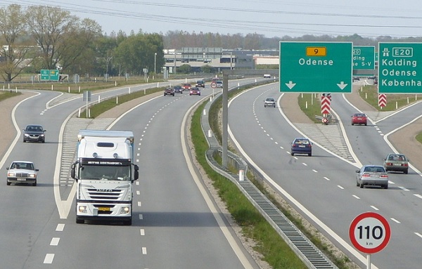 Snelweg in Denemarken