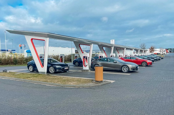 Afbeelding van een laadpunt in Denemarken