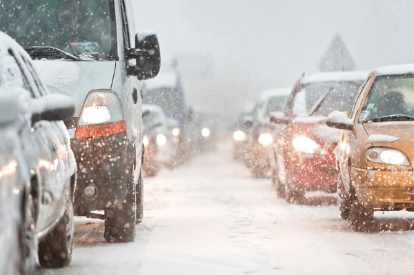 Besneeuwde wegen