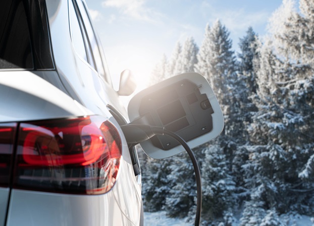 elektrisch rijden in de sneeuw