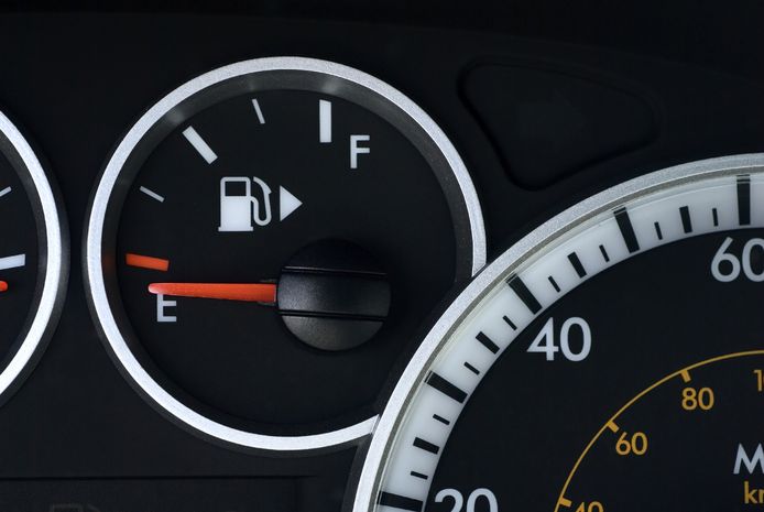 Pomp icoon op het dashboard